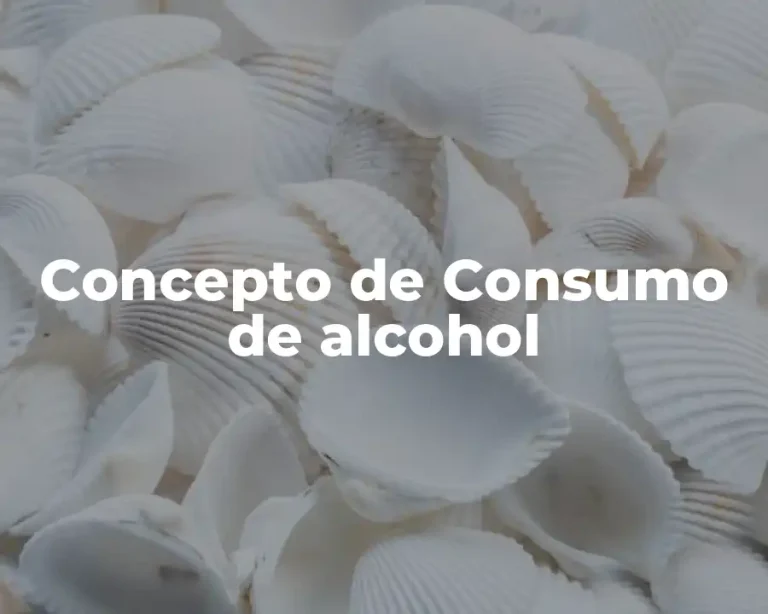 Concepto de Consumo de alcohol