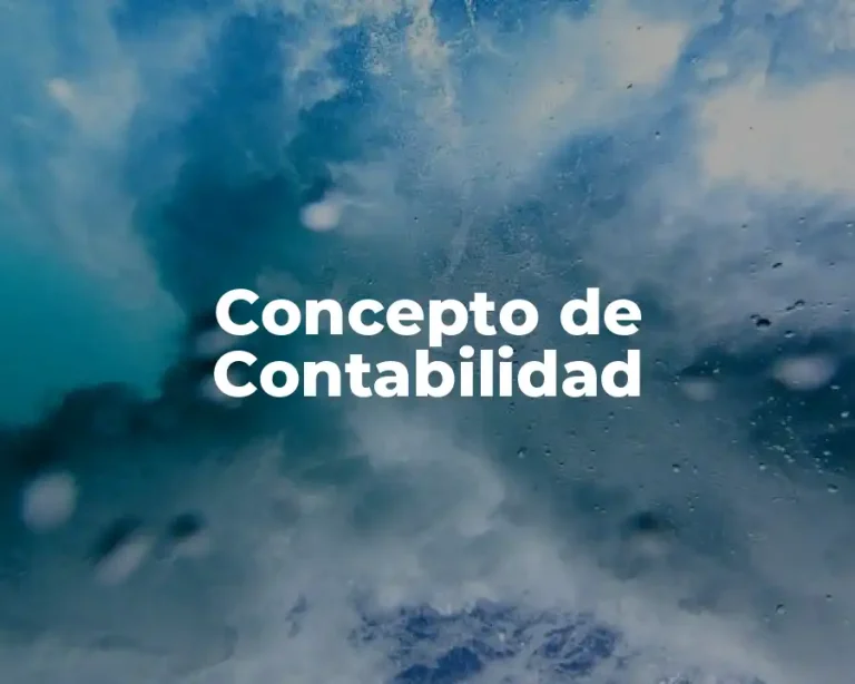 Concepto de Contabilidad