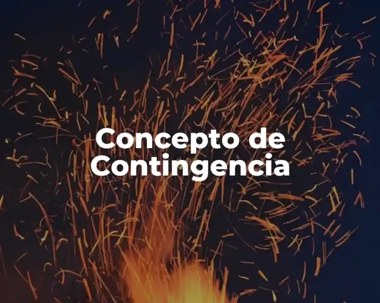 Concepto de Contingencia