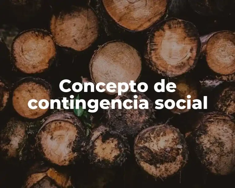 Concepto de contingencia social