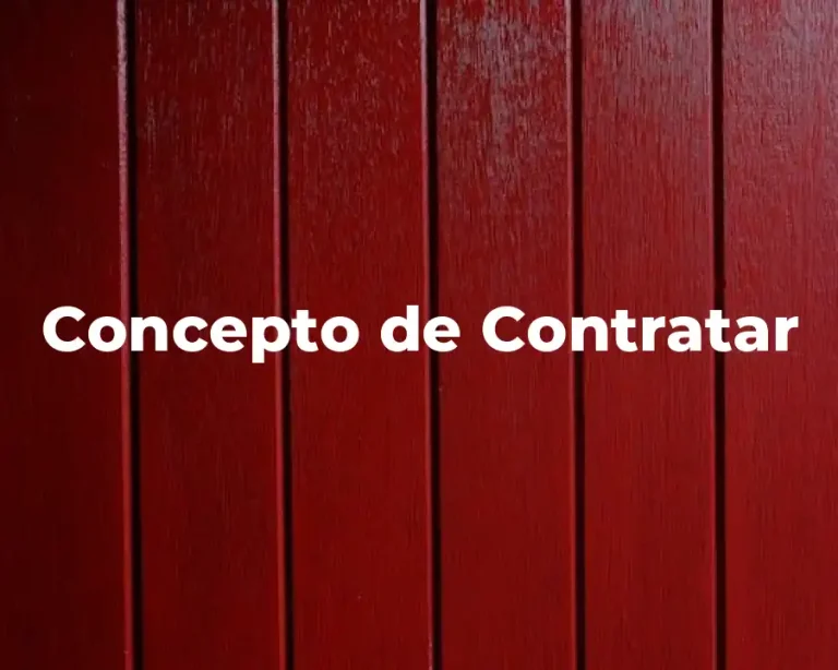Concepto de Contratar