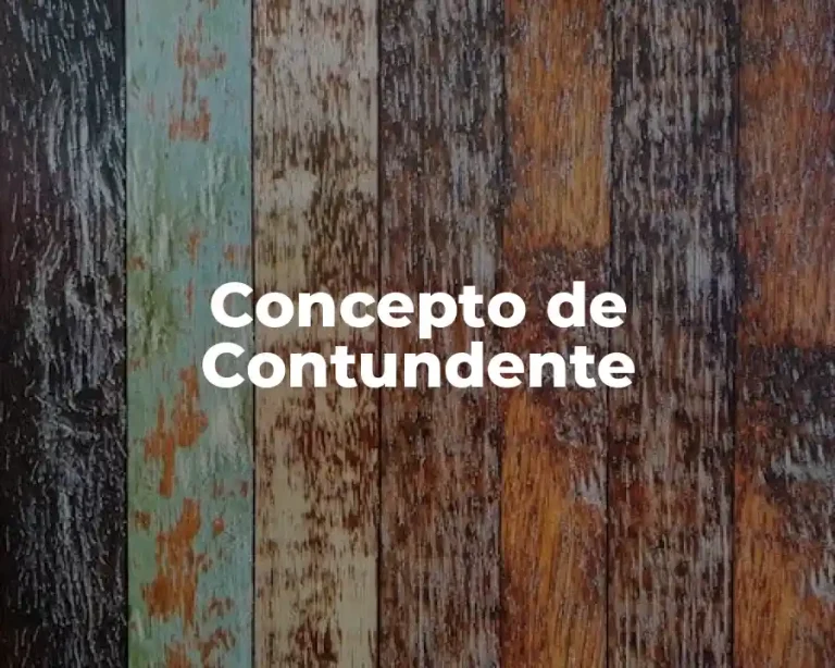 Concepto de Contundente