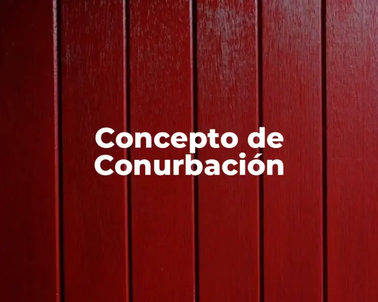 Concepto de Conurbación