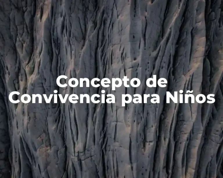 Concepto de Convivencia para Niños