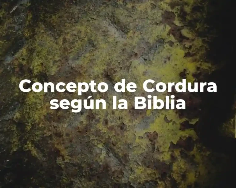 Concepto de Cordura según la Biblia