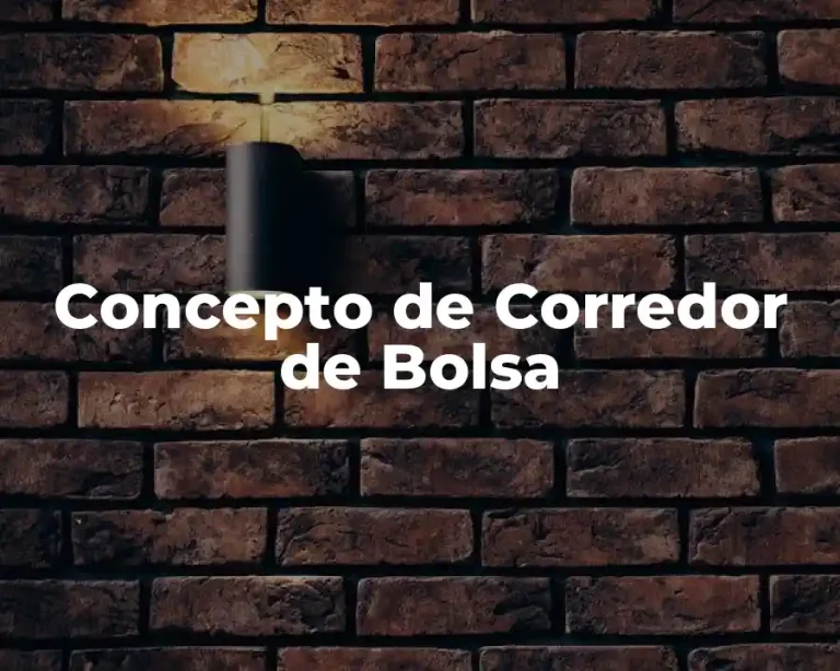 Concepto de Corredor de Bolsa