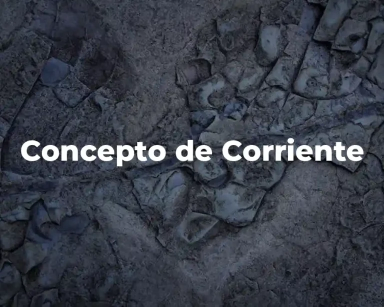 Concepto de Corriente