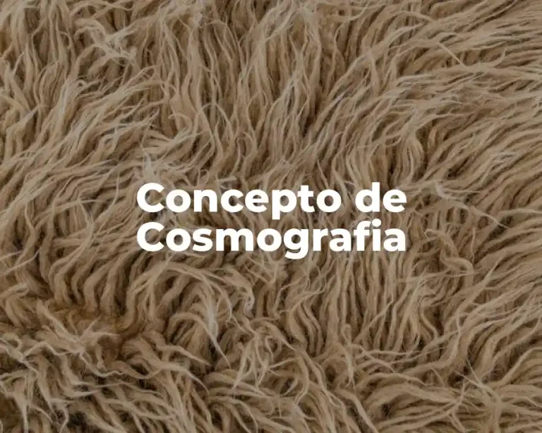 Concepto de Cosmografia