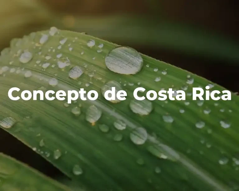 Concepto de Costa Rica