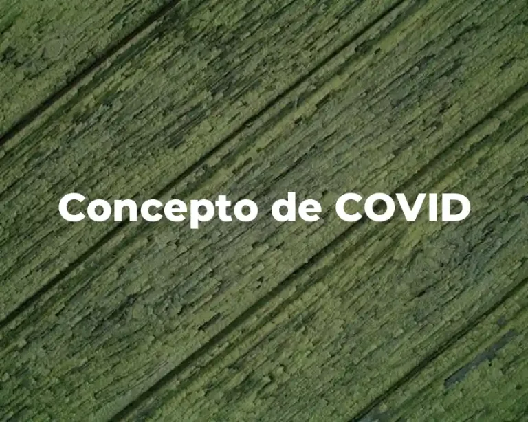 Concepto de COVID