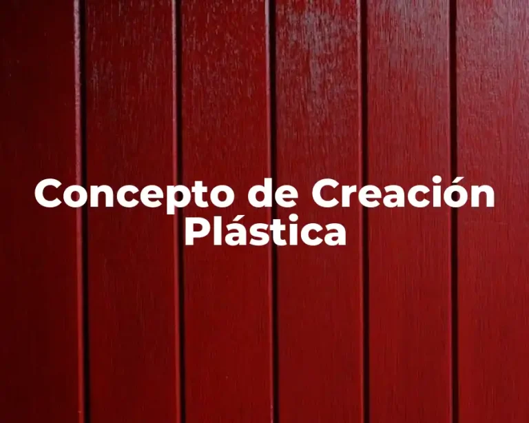 Concepto de Creación Plástica
