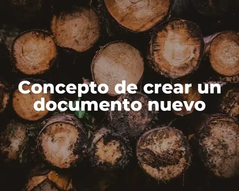 Concepto de crear un documento nuevo
