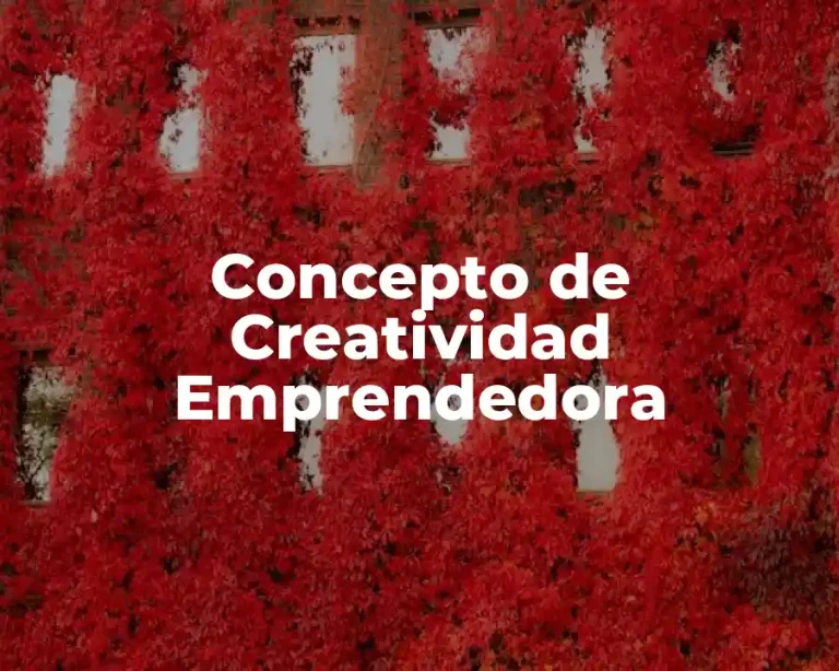 Concepto de Creatividad Emprendedora