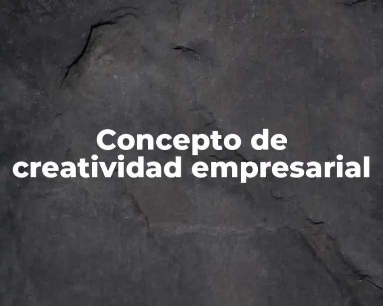 Concepto de creatividad empresarial