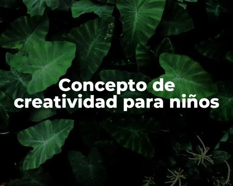 Concepto de creatividad para niños