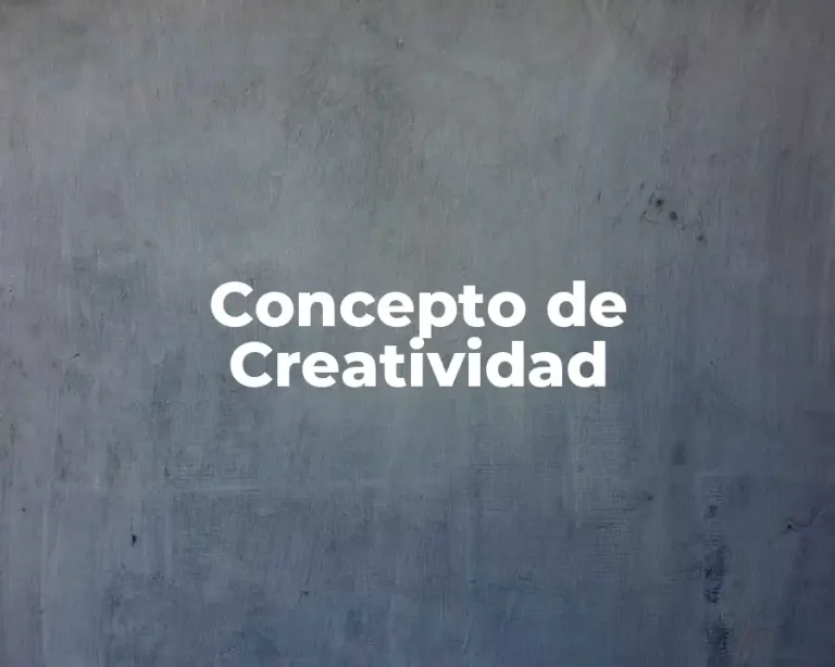 Concepto de Creatividad