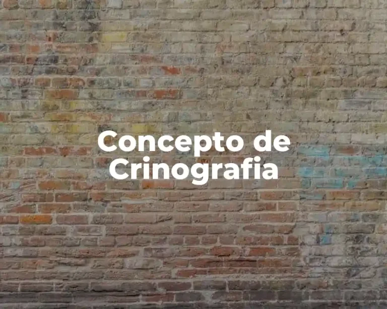 Concepto de Crinografia
