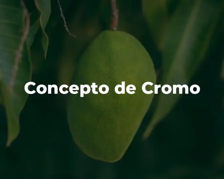 Concepto de Cromo