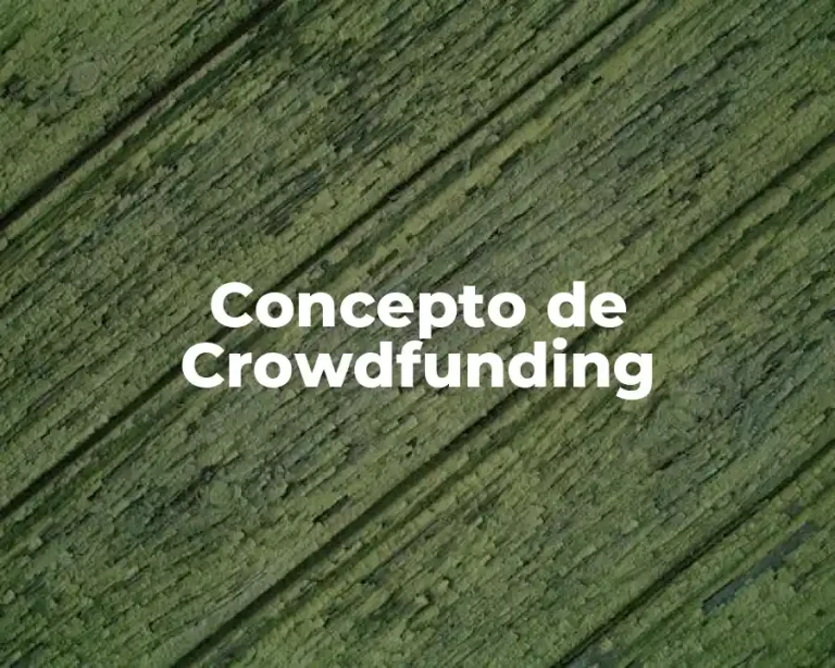 Concepto de Crowdfunding