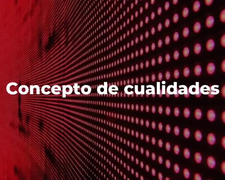 Concepto de cualidades