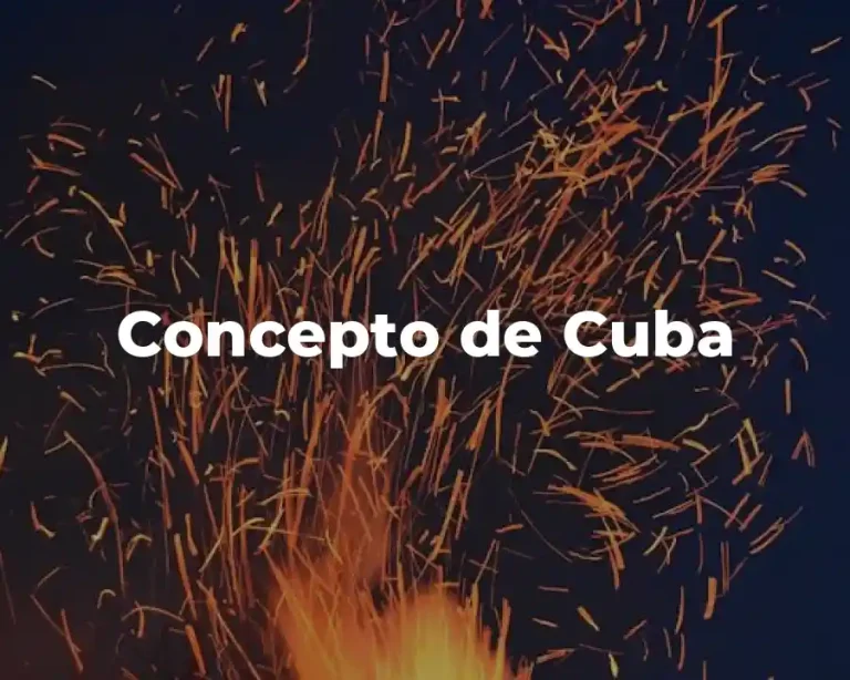 Concepto de Cuba