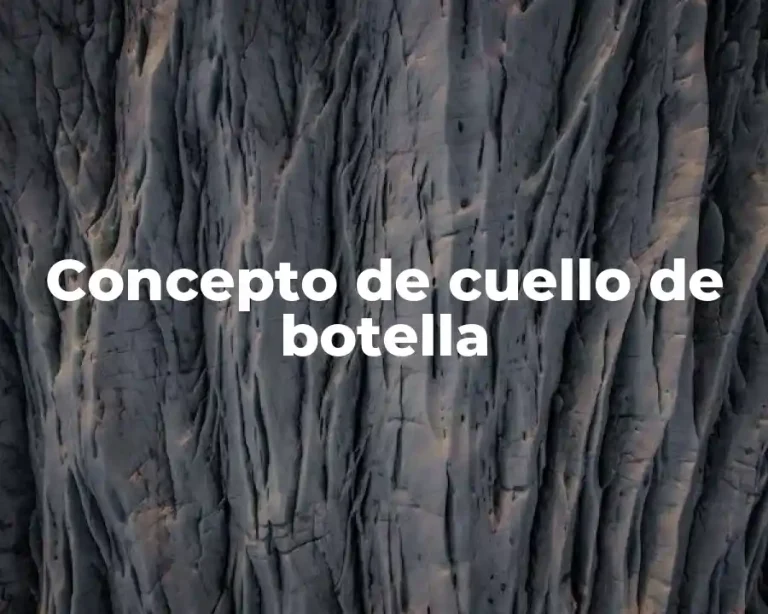Concepto de cuello de botella