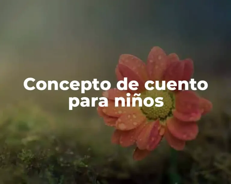 Concepto de cuento para niños