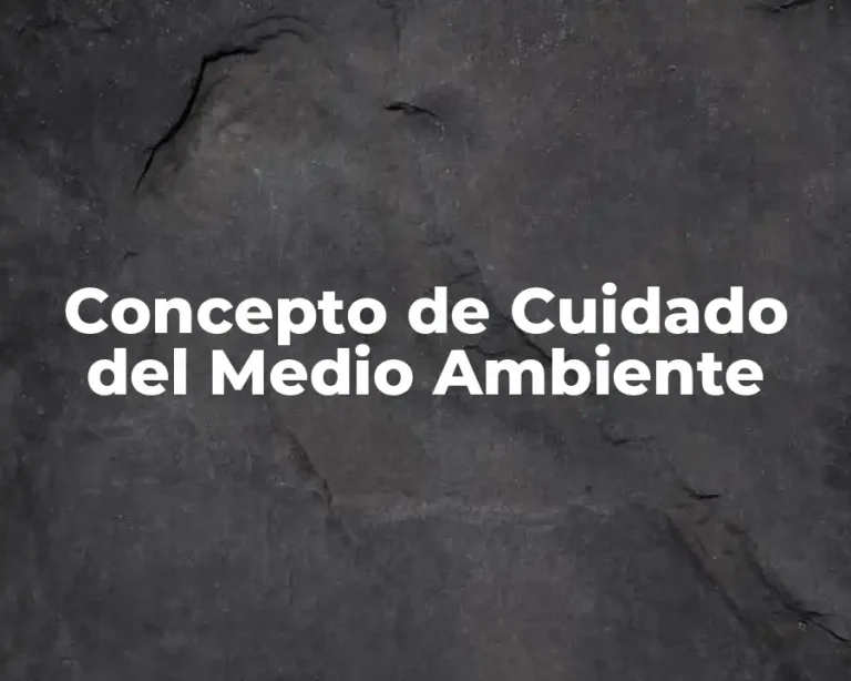Concepto de Cuidado del Medio Ambiente