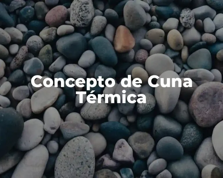 Concepto de Cuna Térmica