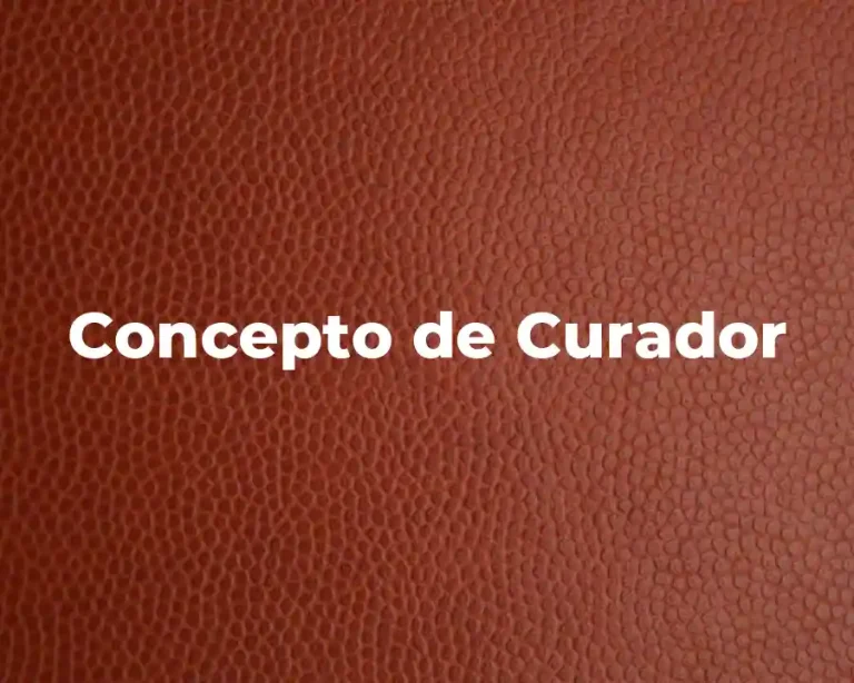 Concepto de Curador