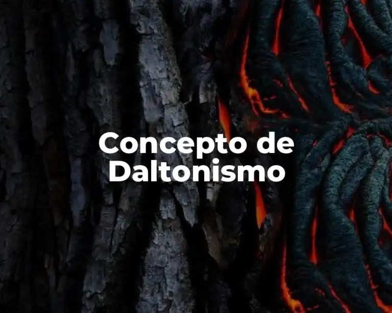 Concepto de Daltonismo