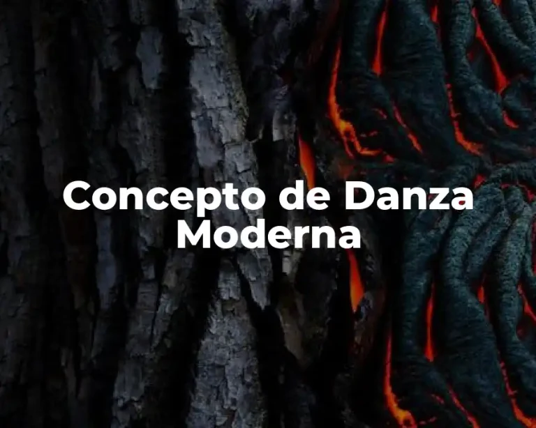 Concepto de Danza Moderna