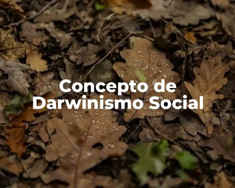 Concepto de Darwinismo Social