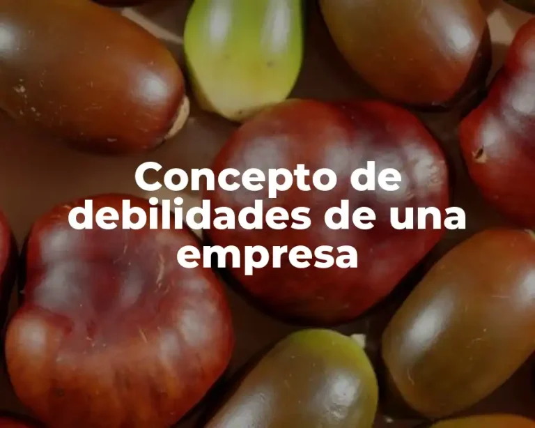 Concepto de debilidades de una empresa
