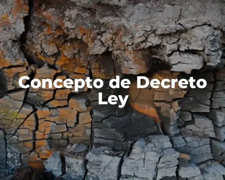 Concepto de Decreto Ley