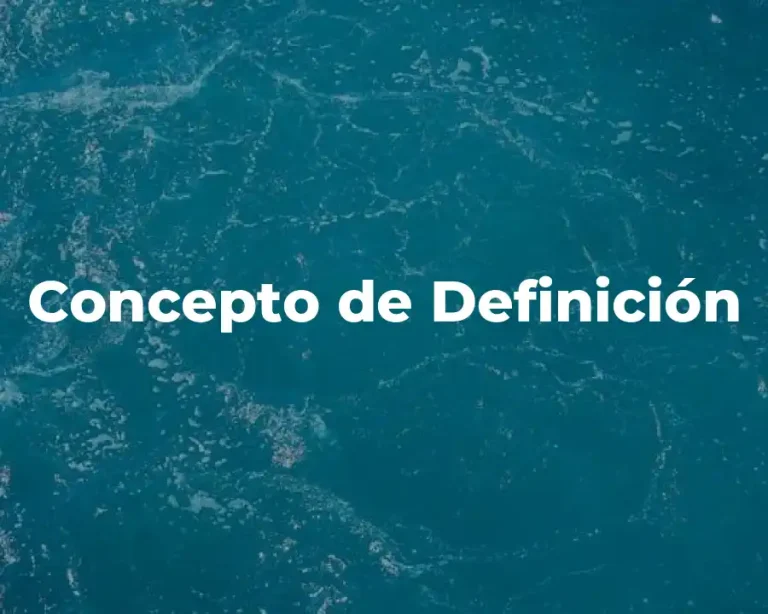 Concepto de Definición