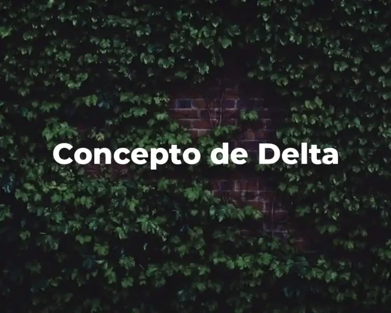 Concepto de Delta