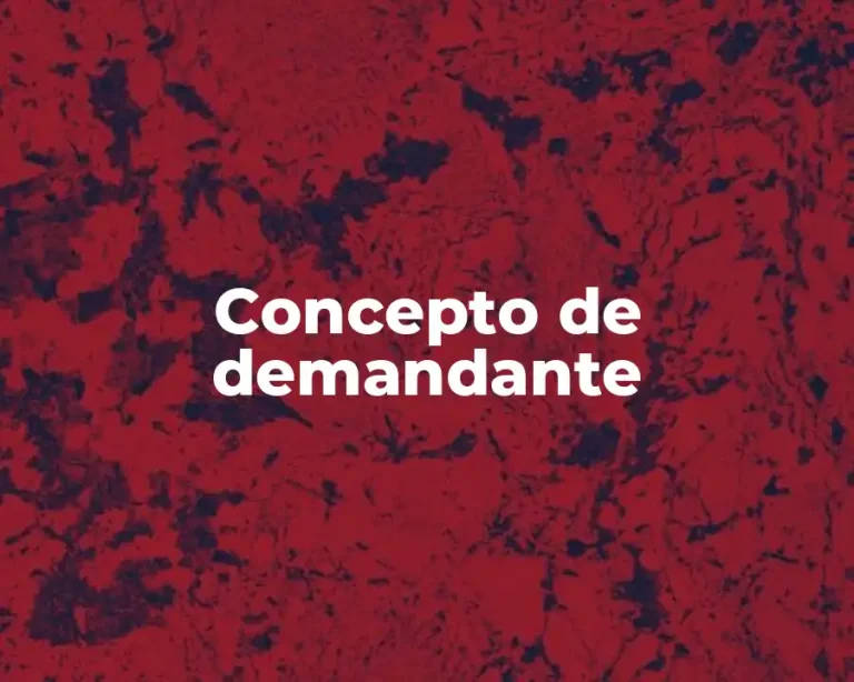 Concepto de demandante