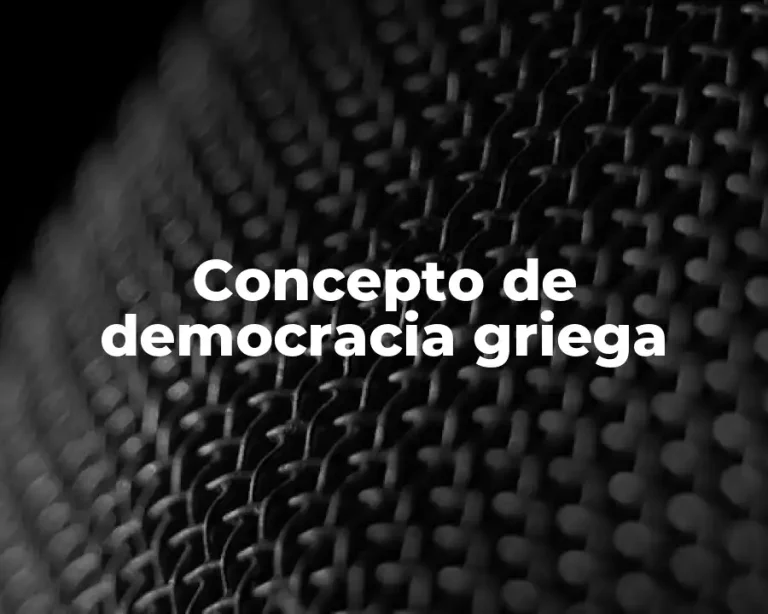 Concepto de democracia griega