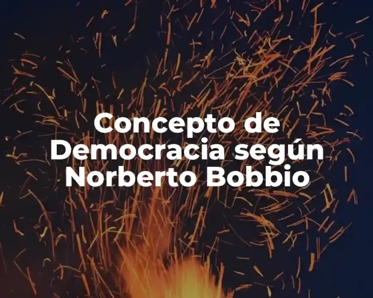 Concepto de Democracia según Norberto Bobbio
