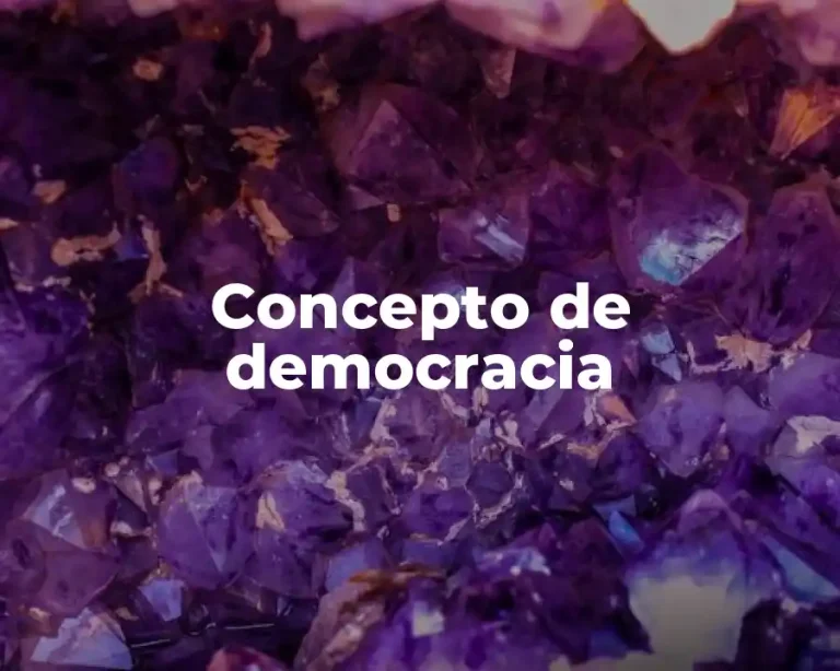 Concepto de democracia