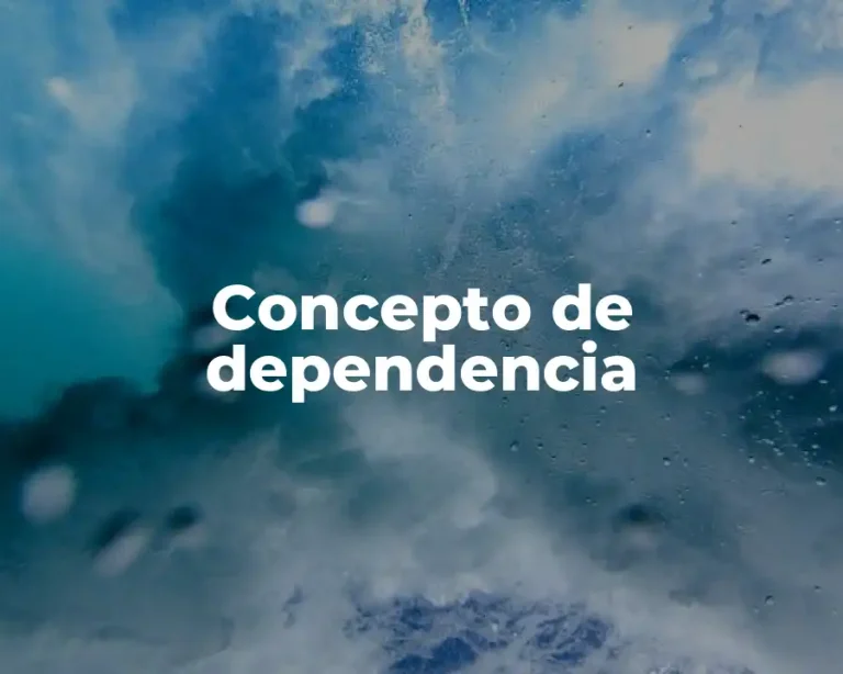 Concepto de dependencia