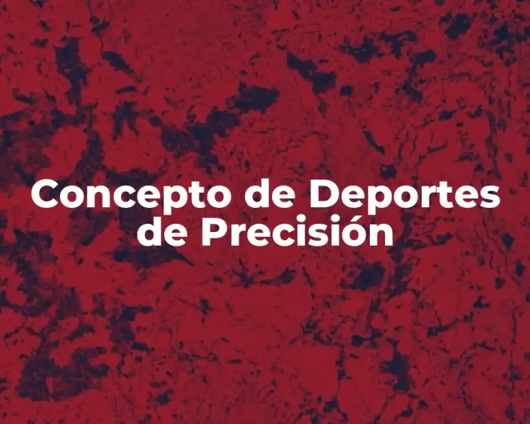 Concepto de Deportes de Precisión