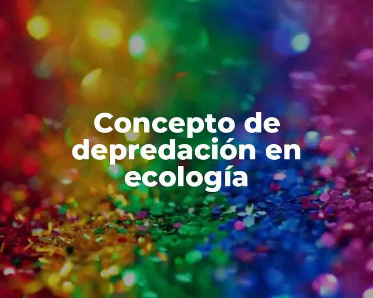 Concepto de depredación en ecología