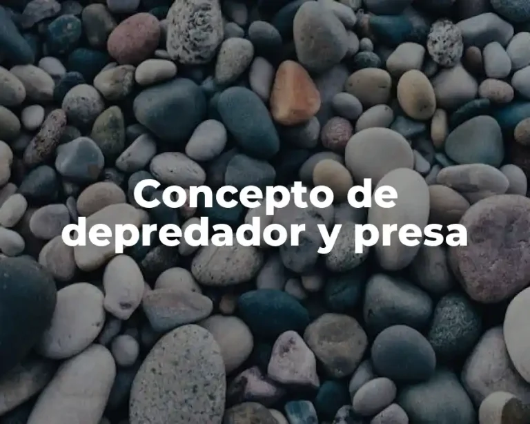 Concepto de depredador y presa