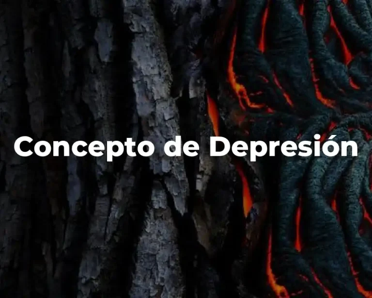 Concepto de Depresión