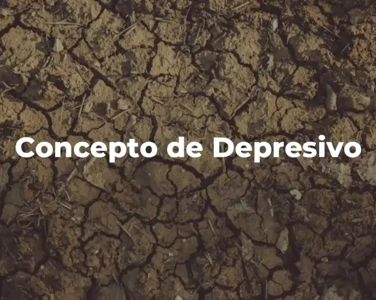 Concepto de Depresivo