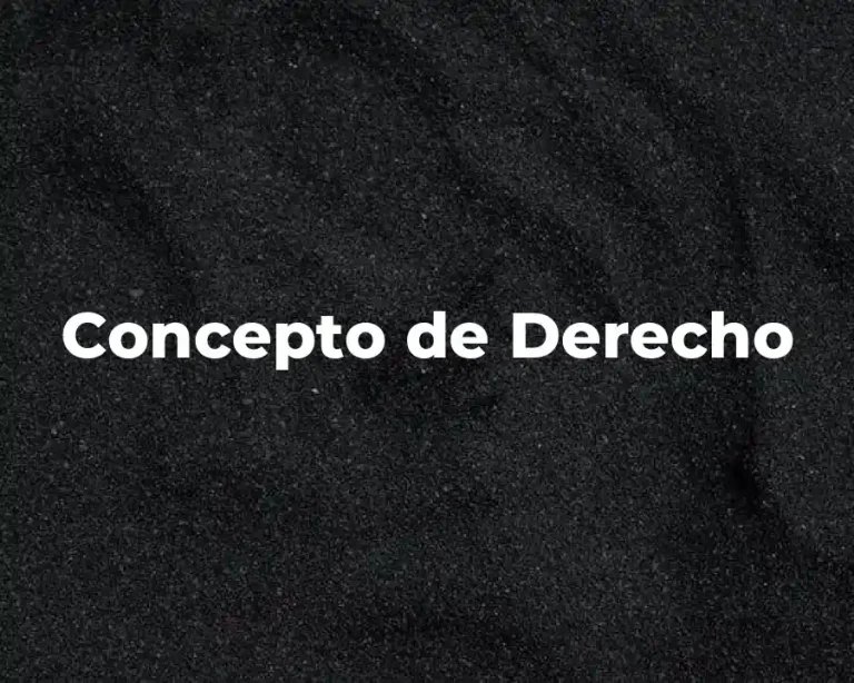 Concepto de Derecho