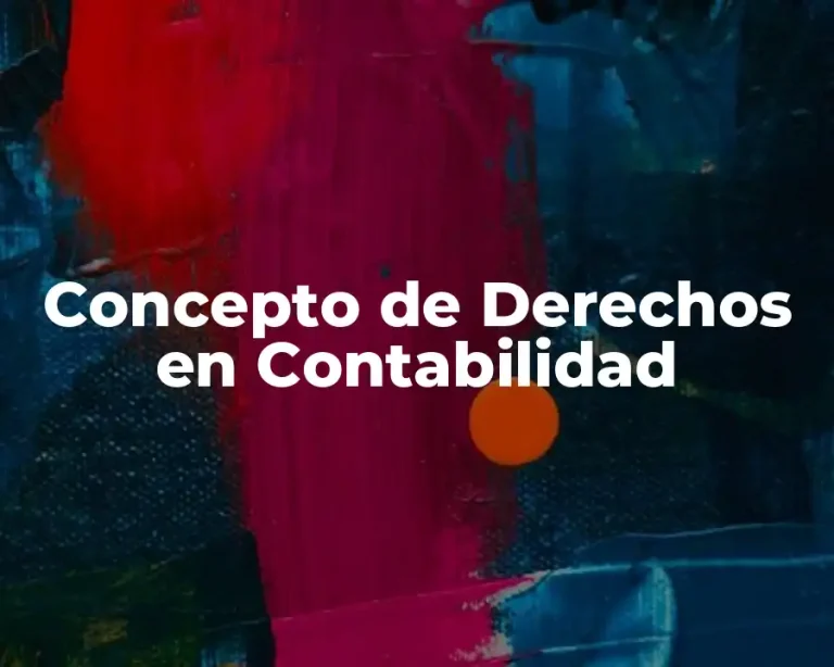Concepto de Derechos en Contabilidad