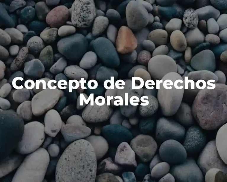 Concepto de Derechos Morales